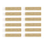 Sakura 12pcs Famous Pure Slim Eraser - Gold