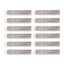 12pcs Sakura Pure Slim Eraser | Silver