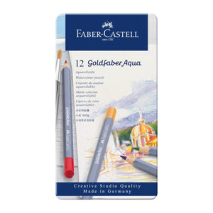 Faber Castell Goldfaber Aqua Watercolour Pencil | Pack of 12 