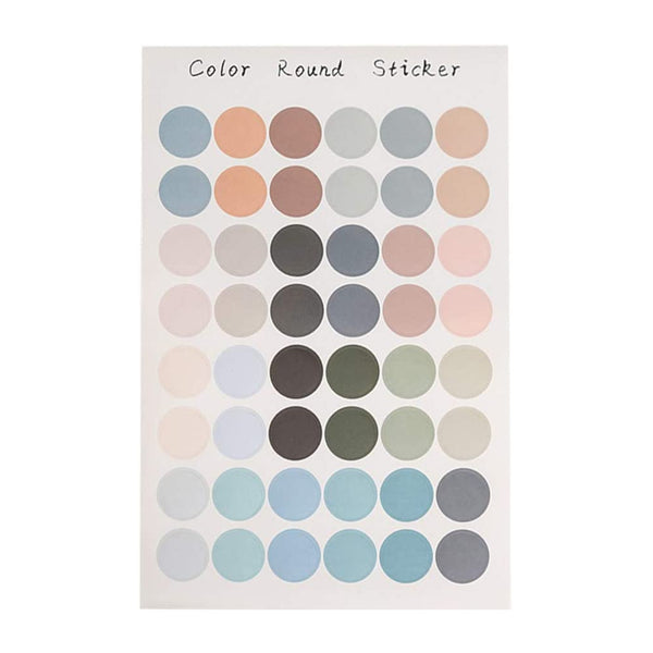 Basic Dots Colourful 2cm Round Sticker Sheets – 1 Station Hub