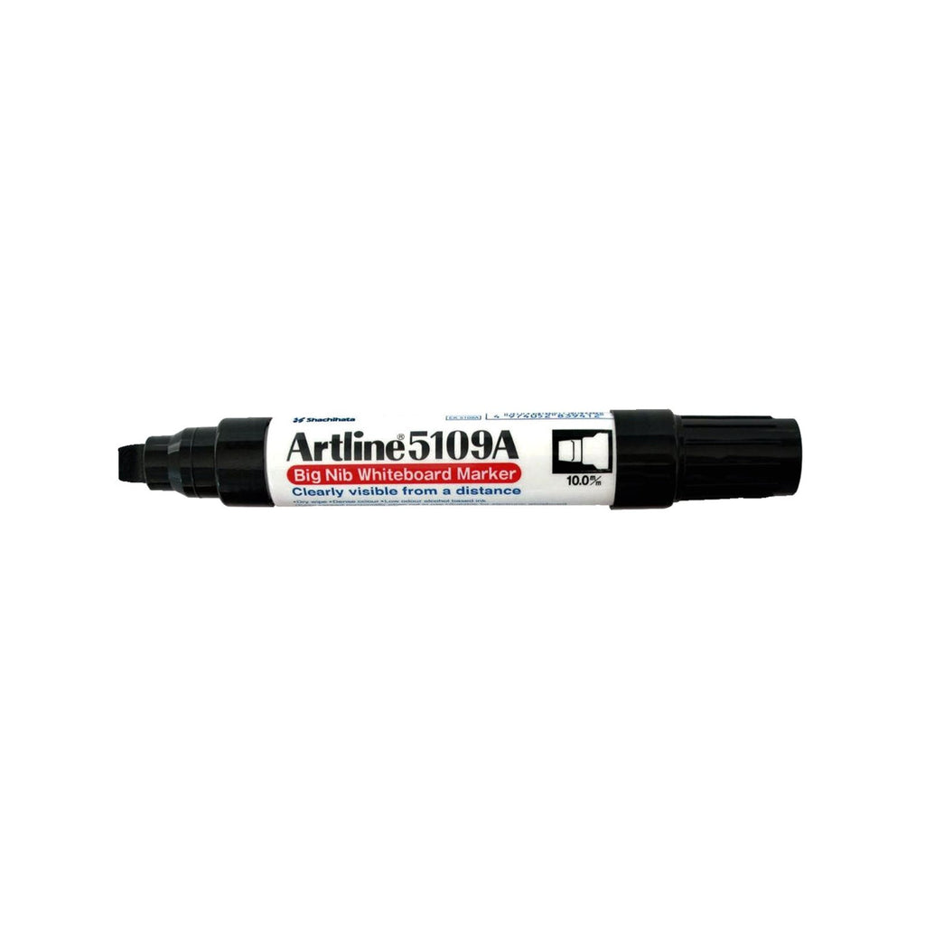 Artline 5109A Whiteboard Marker | 10.0mm Bullet Nib | Black