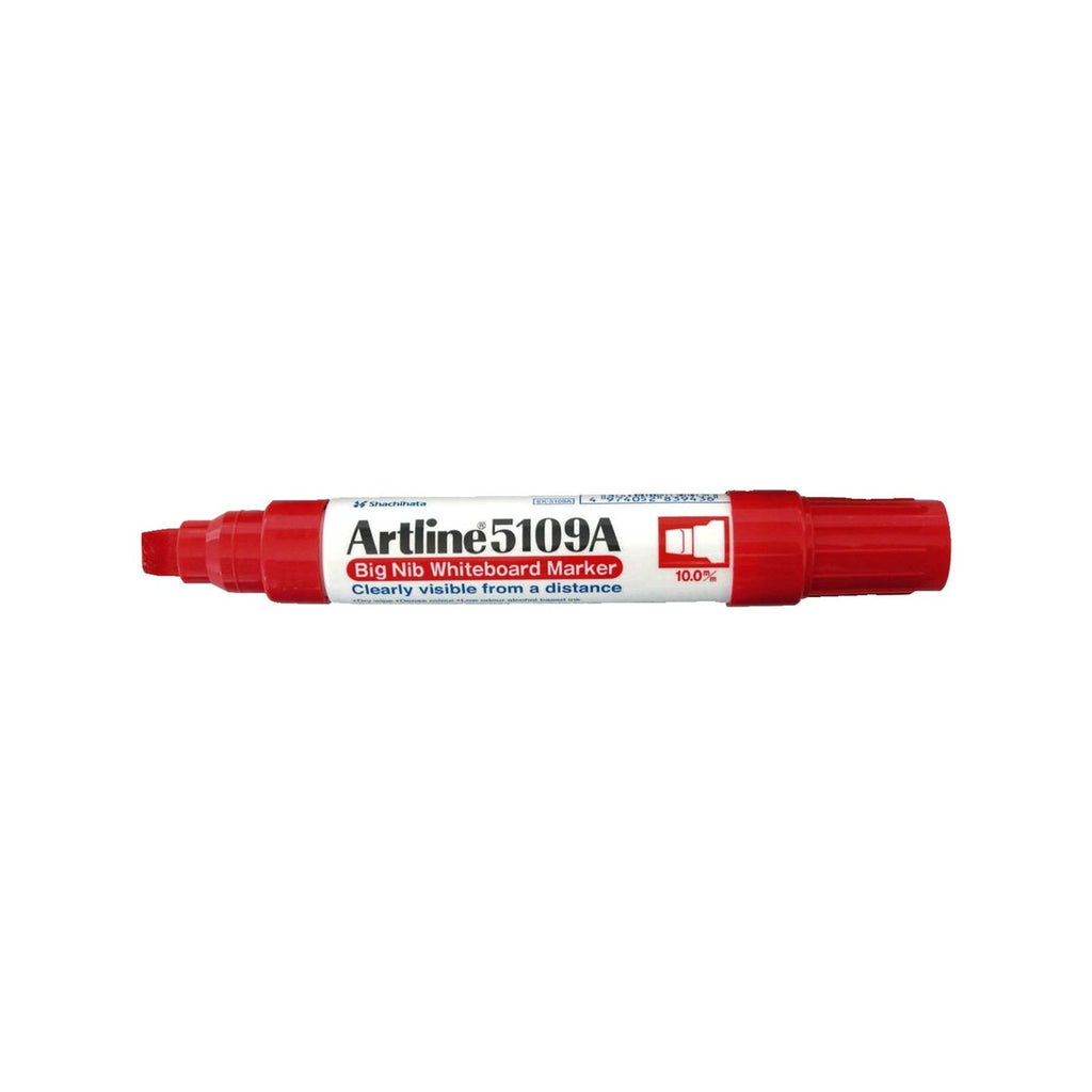Artline 5109A Whiteboard Marker | 10.0mm Bullet Nib | Red
