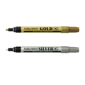 Artline 900XF Metallic Permanent Marker | Gold & Silver