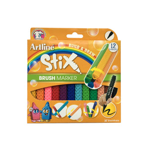 ARTLINE Stix Pens Non Toxic Brush Marker