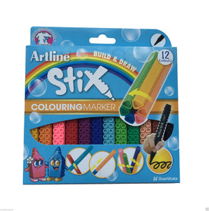 ARTLINE Stix Pens | Non Toxic Colouring Marker | Pack of 12