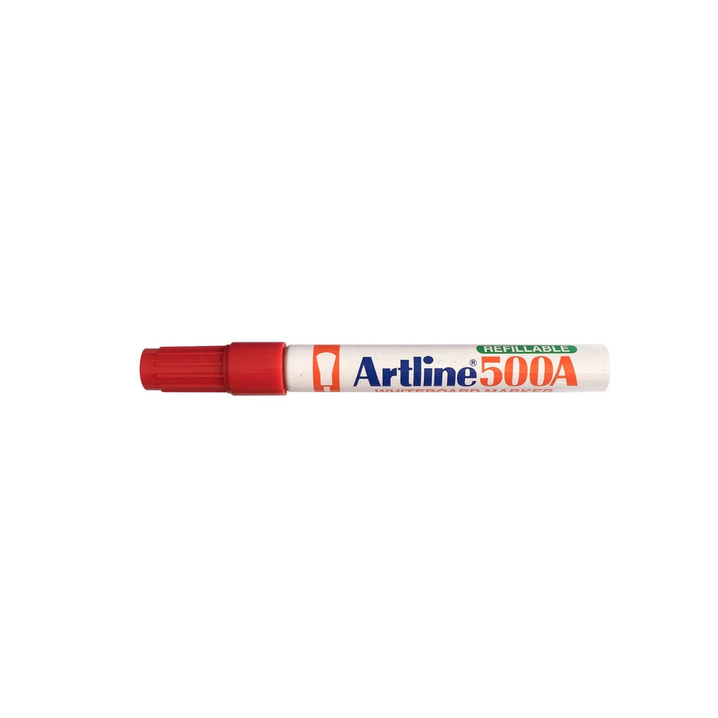 Artline 500A Whiteboard Marker Pen | 2mm Bullet Point | Red