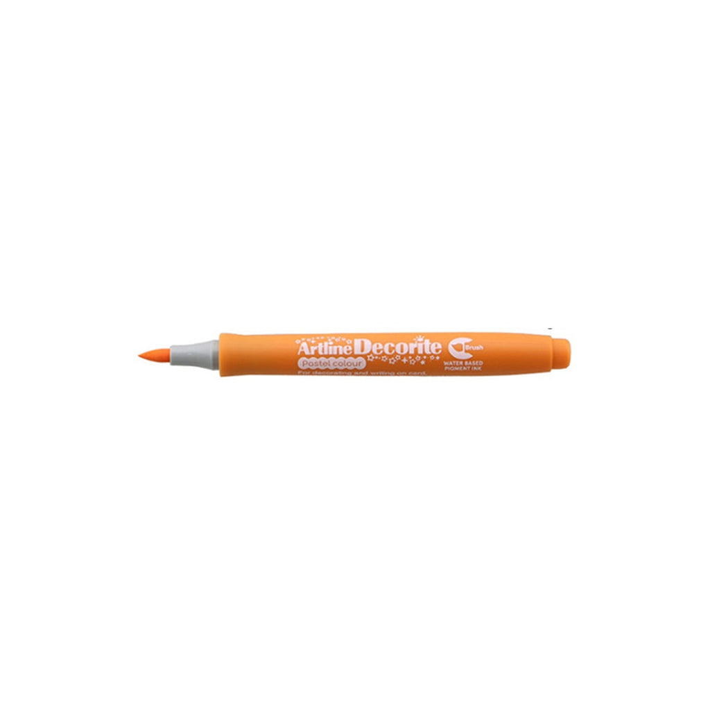 Artline Decorite Markers | Brush Style Marker Pen - Pastel Orange