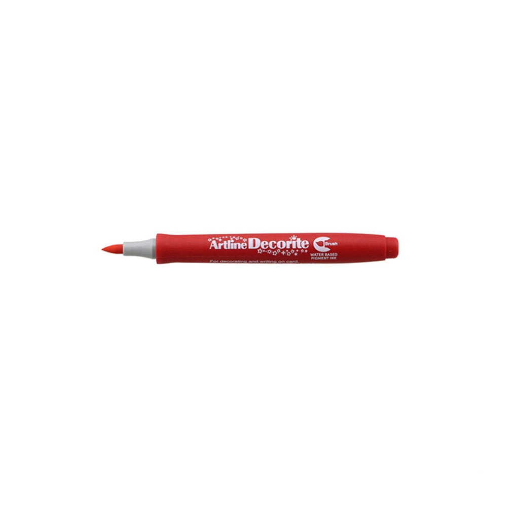 Artline Decorite Markers | Brush Style Marker Pen - Red