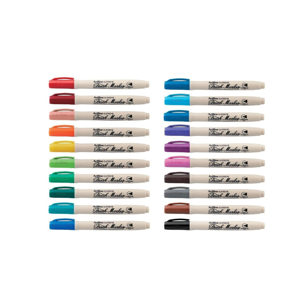 Artline Supreme Brush Marker Pen | 20 Colour