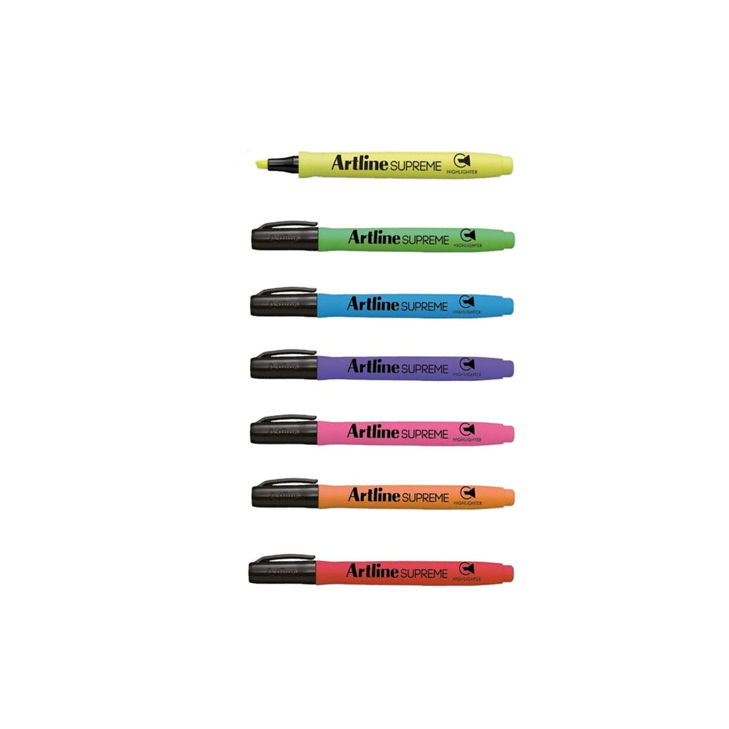 Artline Supreme Fluorescent Marker Highlighter Pen Set