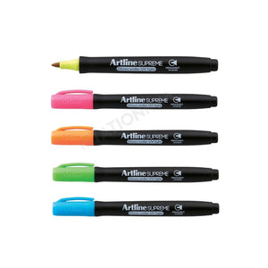 Artline Supreme UV Light Glow | 5 Permanent Colour Marker Pen