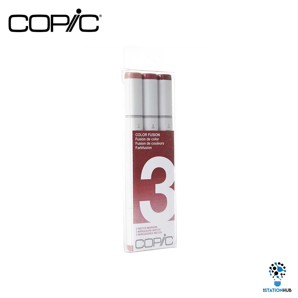 Copic Sketch 3pcs Colour Fusion Set Markers | Set 3 (Red)
