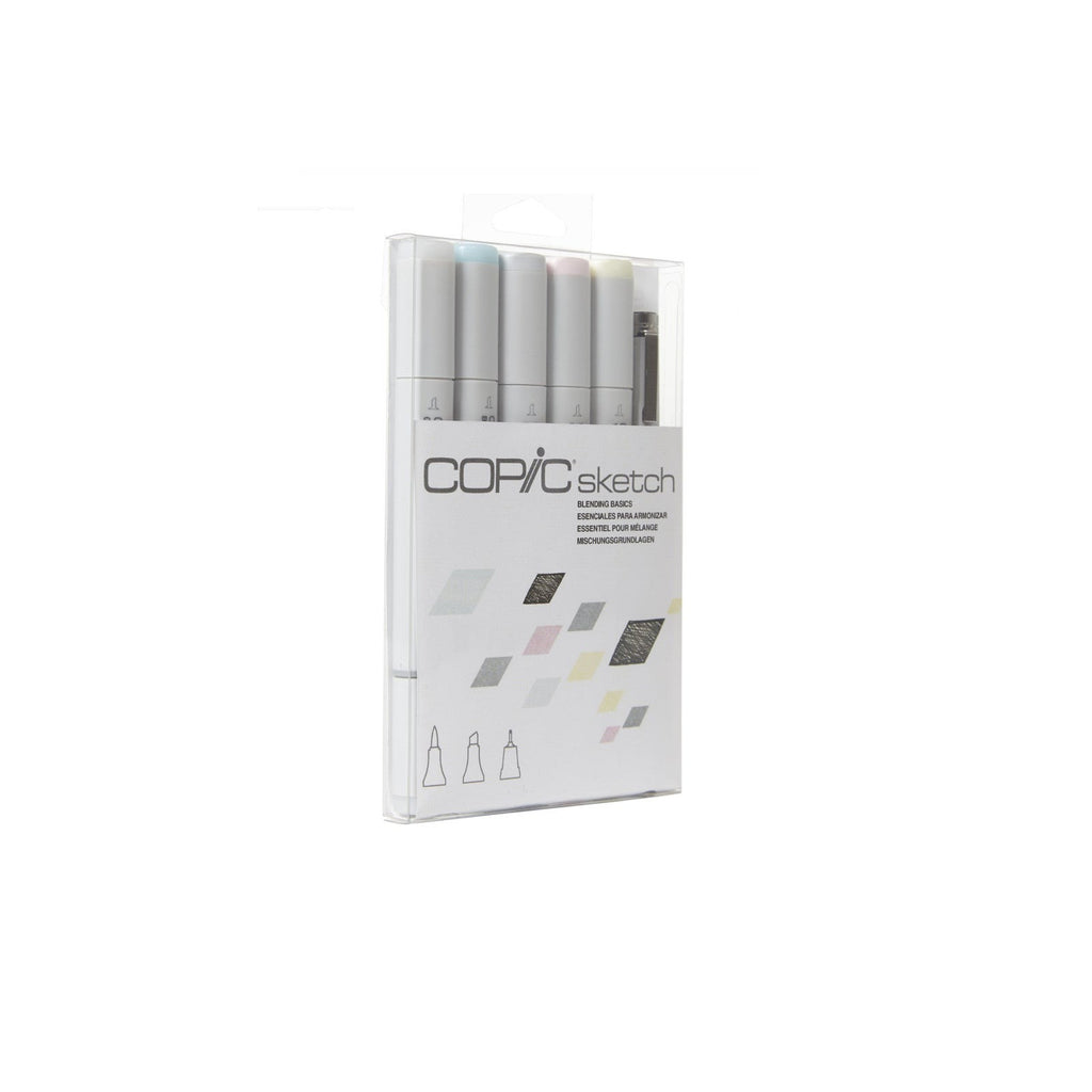 Copic Sketch + Multiliner SP Set | 5 Colours + 1 Pen - Blending Basics