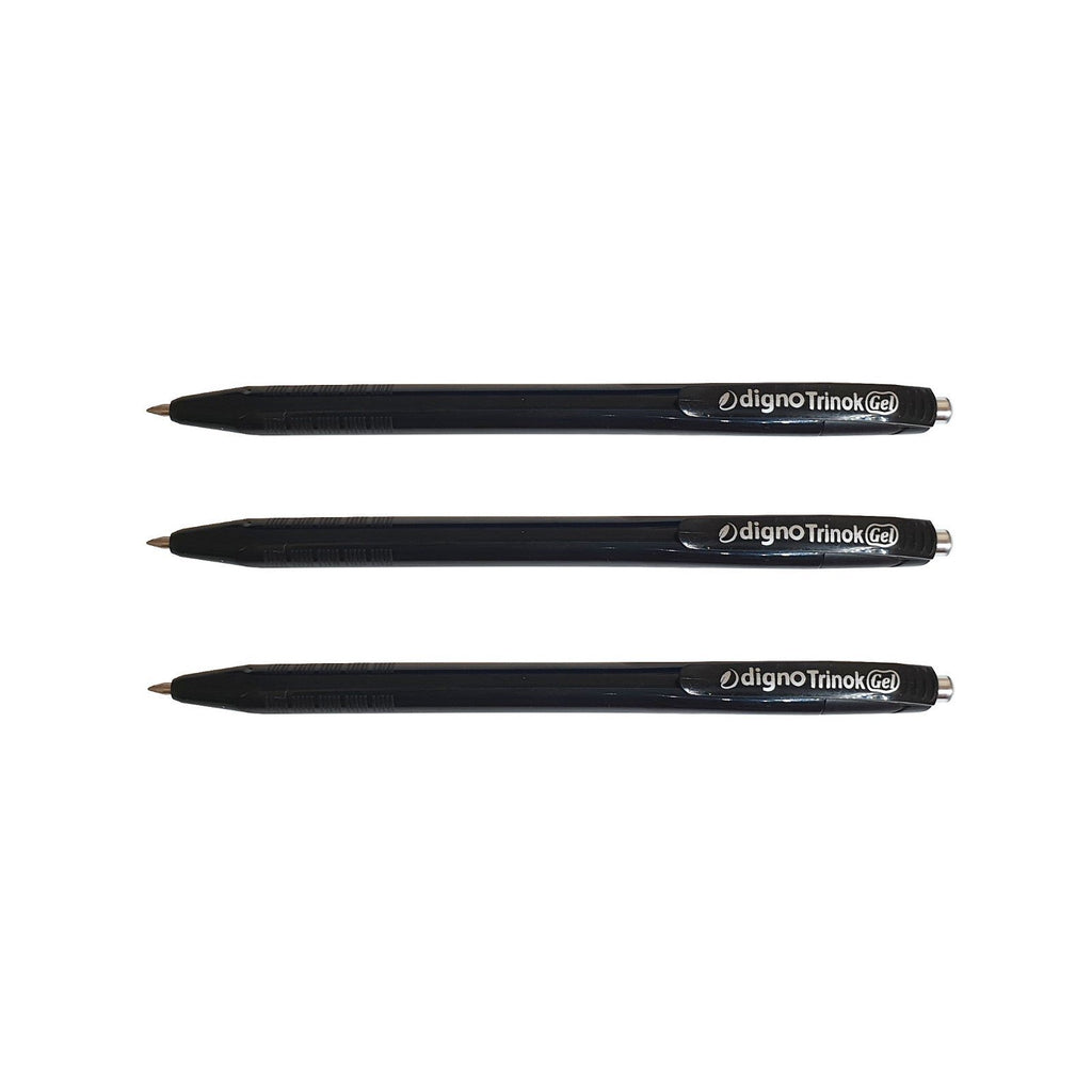 Grabbit Digno Trinok Gel Pen | 0.5mm - 3Black