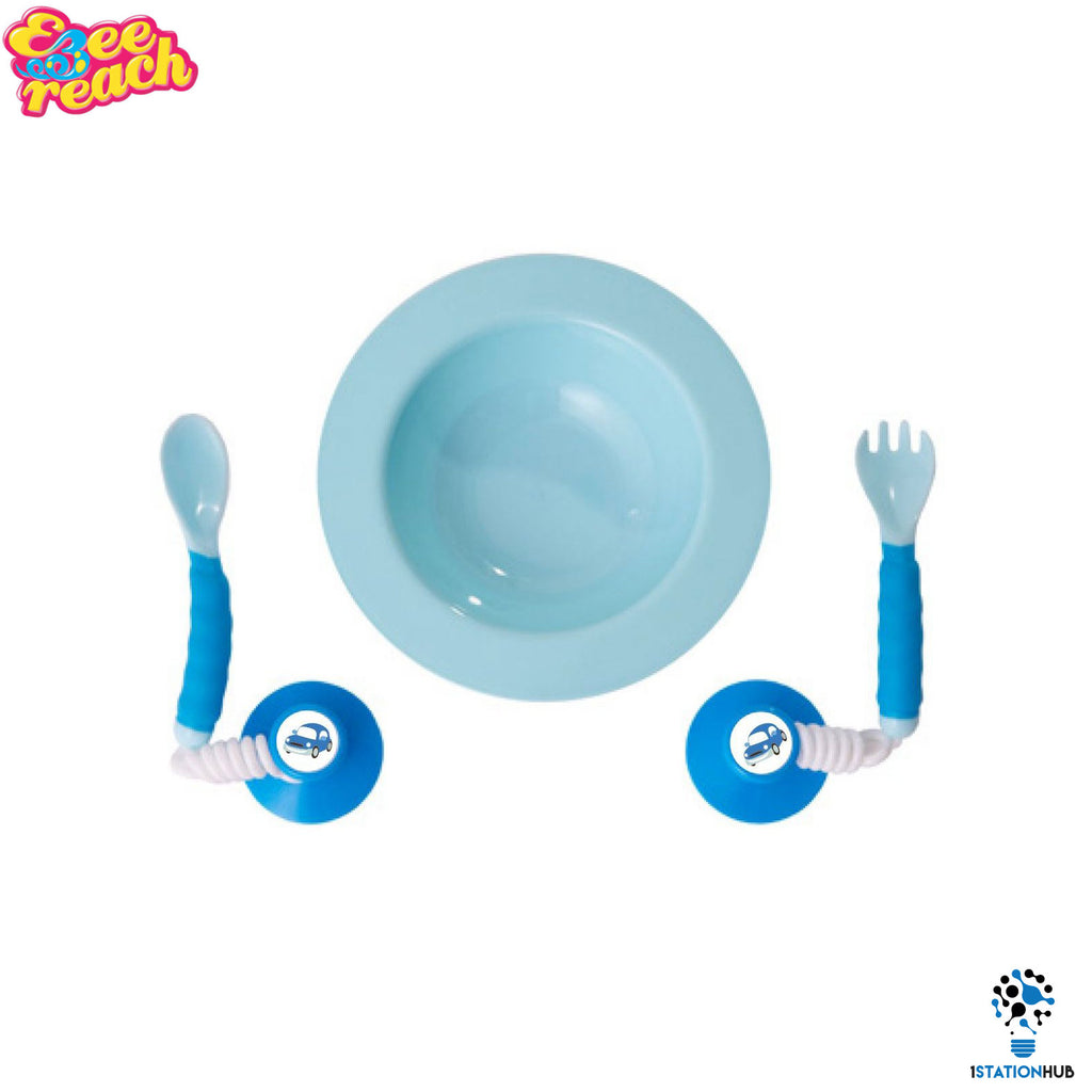 Ezee Reach Stay-Put Cutlery Bowl | Blue Car