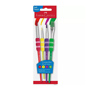 Faber Castell Brush Set with Soft Touch Grip - Bright Set