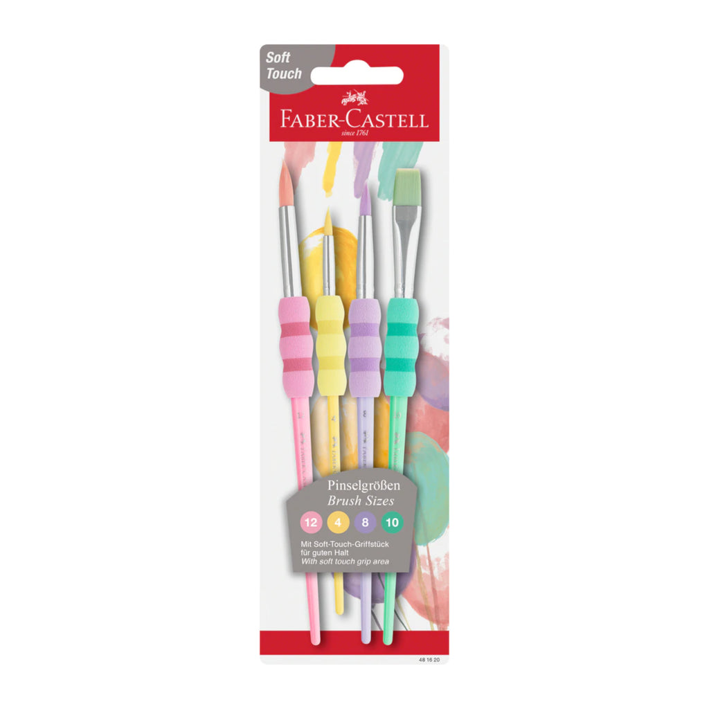 Faber Castell Brush Set with Soft Touch Grip - pastel Set