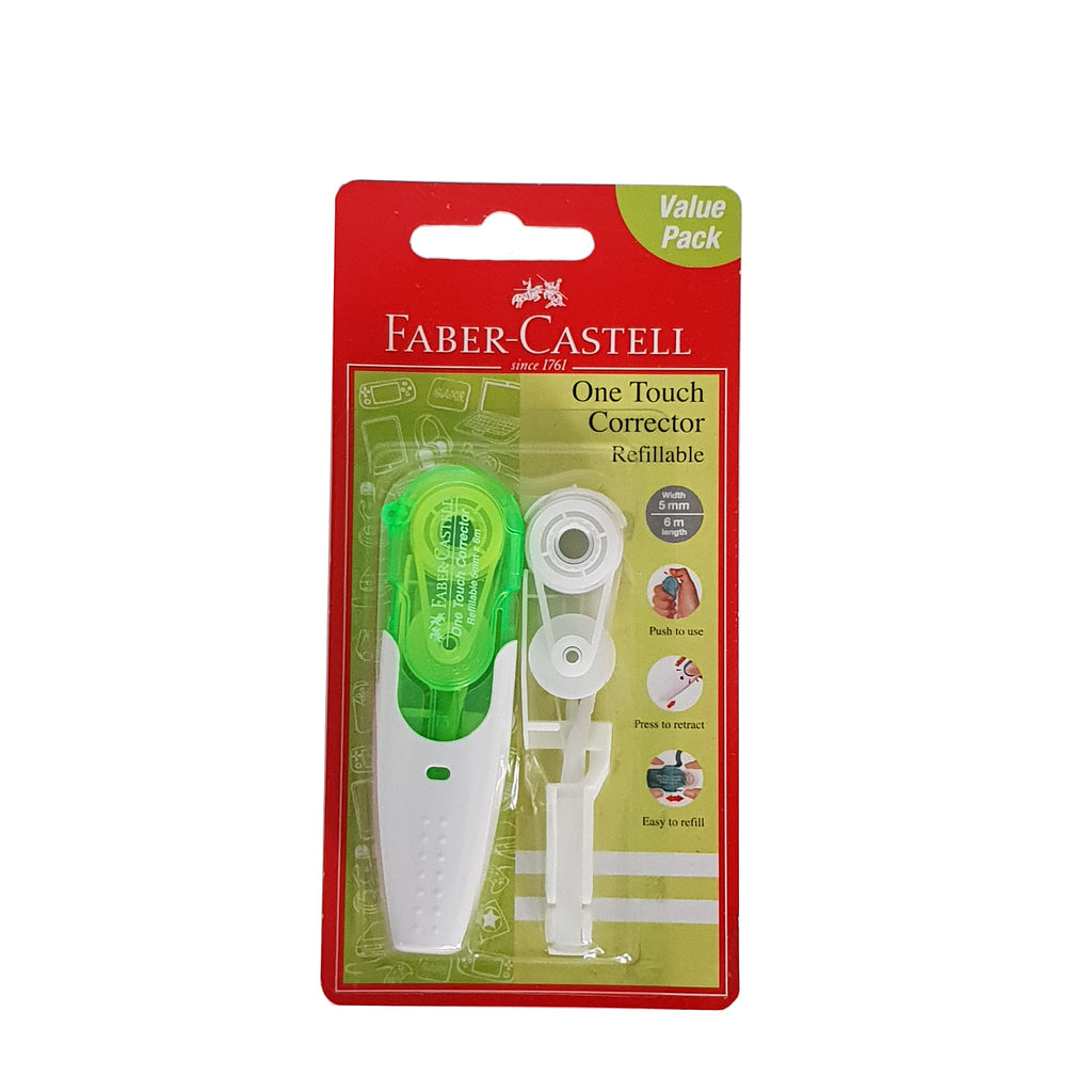 Faber Castell One Touch Corrector - Refillable - Green