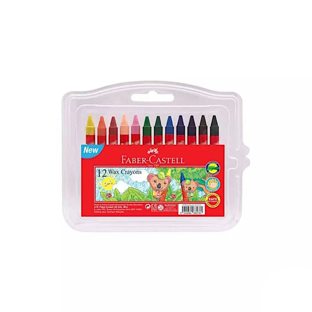 Faber Castell Non-Toxic Wax Crayon | 12 colours