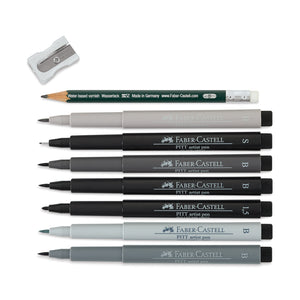 Faber Castell 8 Pitt Artist Pen | Lettering Starter Set