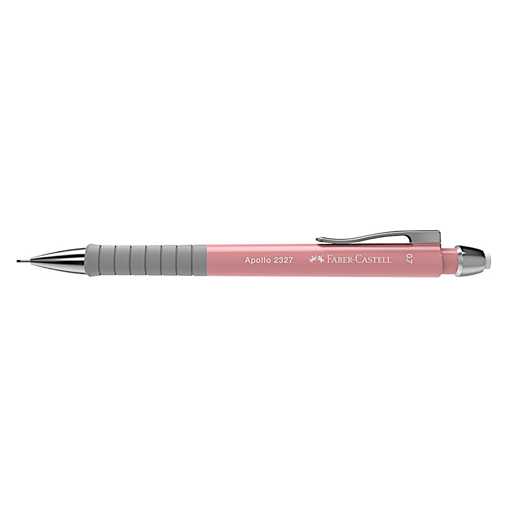 Faber Castell Apollo Mechanical Pencil | Triangular Grip 0.7mm - Dusk Pink