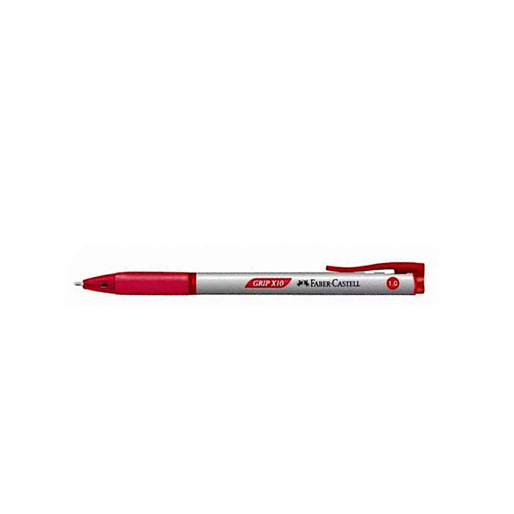 Faber Castell Grip X10 Ball Point Pens - Red