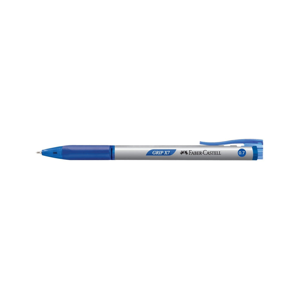 Faber Castell Grip X7 Ball Point Pen | 12 Pens - Blue
