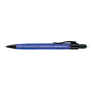 Faber Castell Tri-Click Mechanical Pencil 0.5 with Free lead | Classic Blue