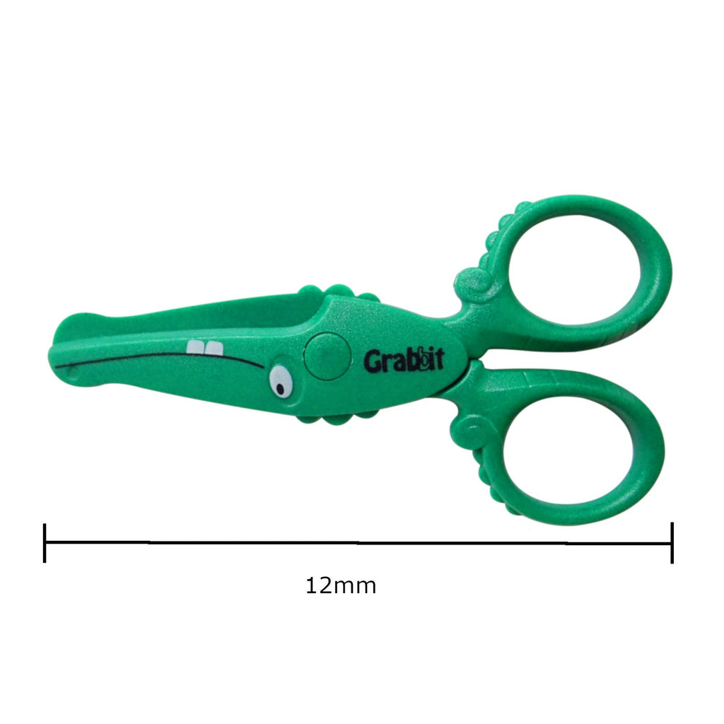 Grabbit 12cm Children Safety Scissors | Crocodile