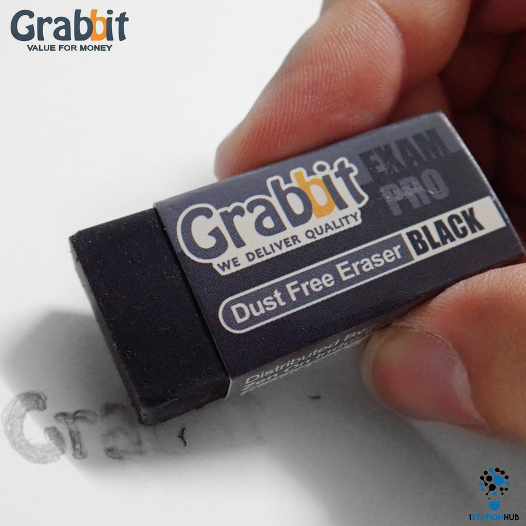 Grabbit Exam Pro Black Eraser