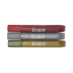 Grabbit Glitter Glue | Gold Silver Red