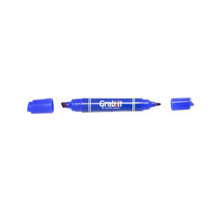 Grabbit Dual-Nib Permanent Marker | Blue