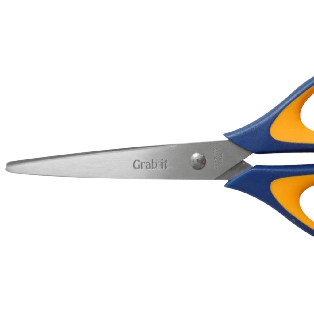 Grabbit Plus+ 19cm Soft Rubber Ring Handle Scissors