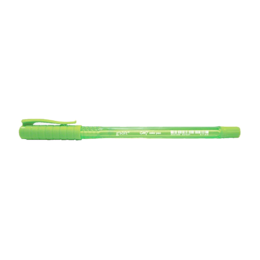 G'Soft GM7 0.7mm Ballpoint Colour Pen - Green