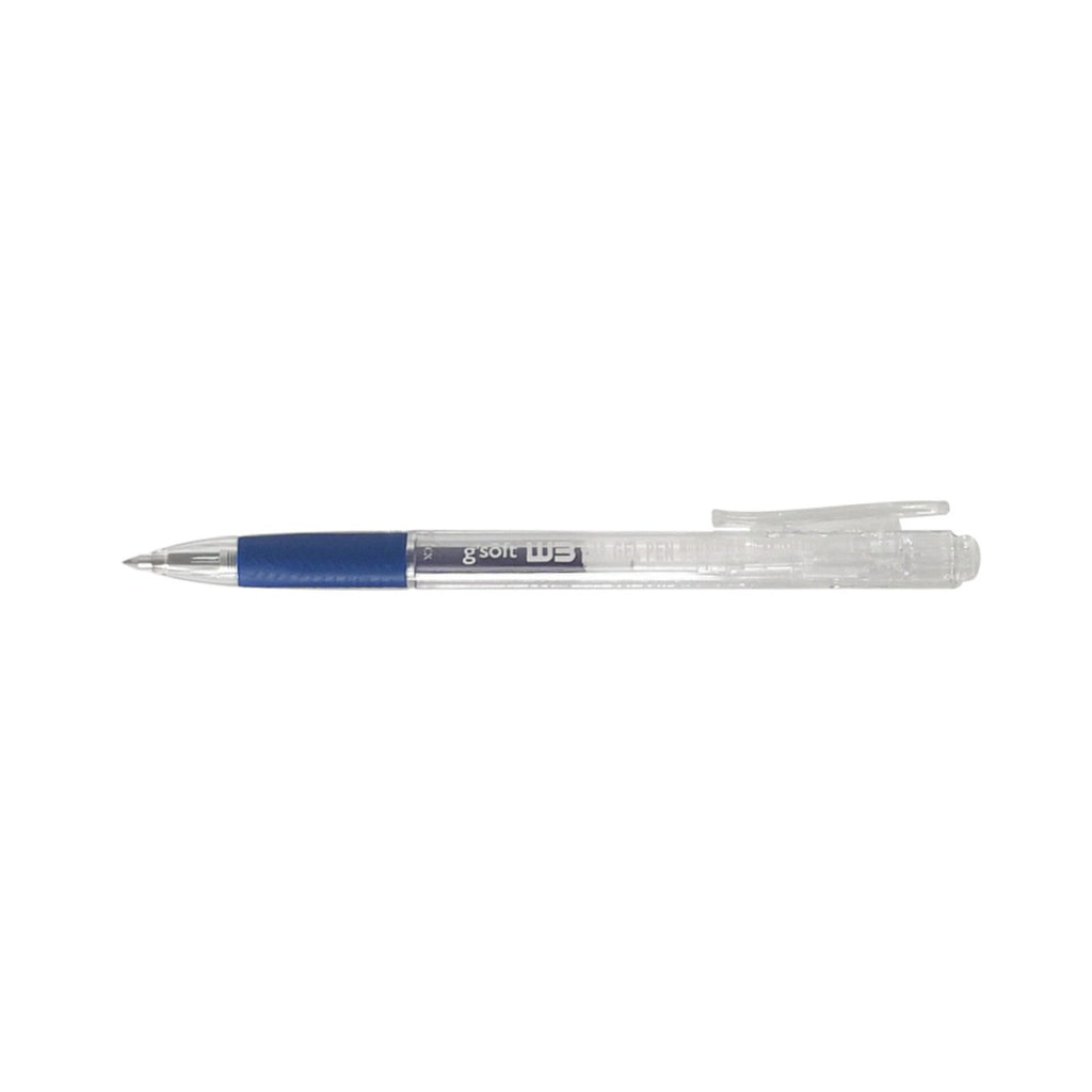 G'Soft Retractable Triangular Grip Gel Ink Pen | 0.38mm - Blue