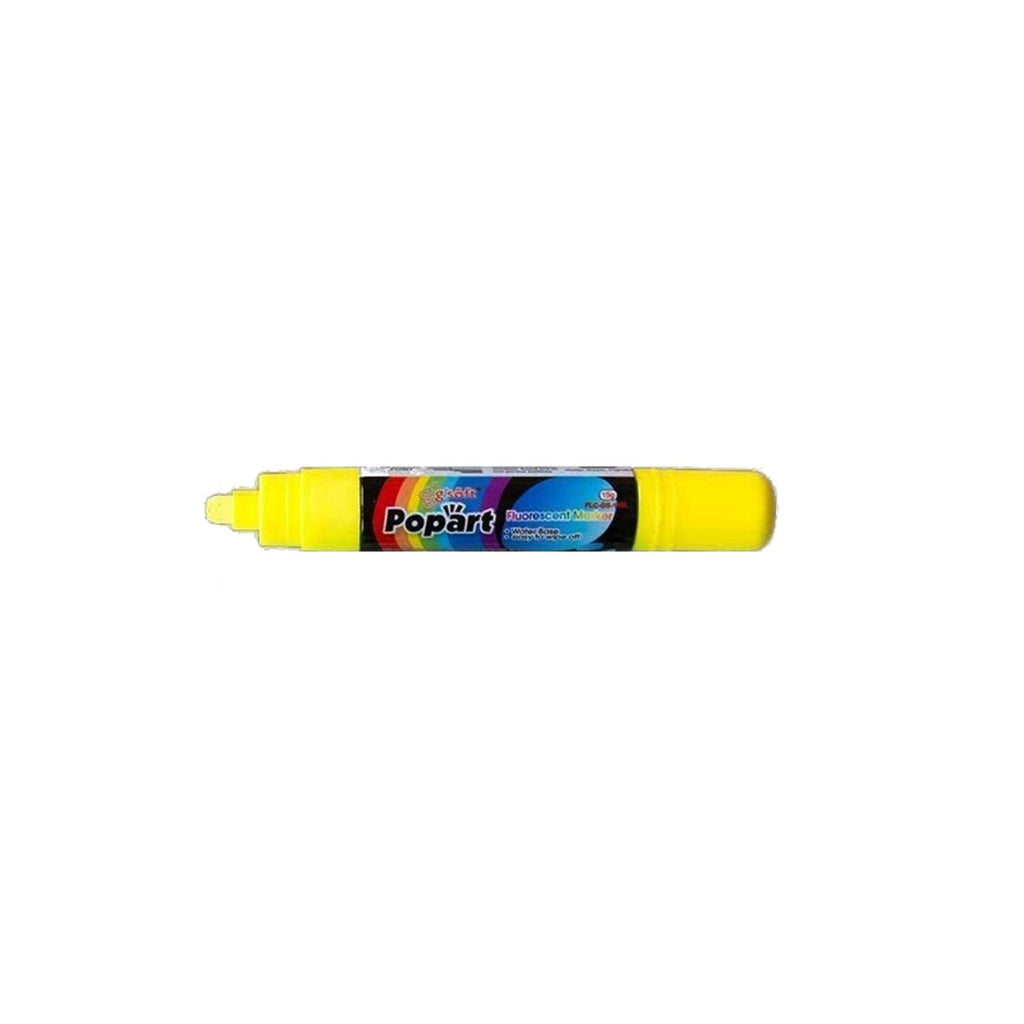 G'Soft Popart Fluorescent Marker Liquid Chalk - 10mm - Yellow