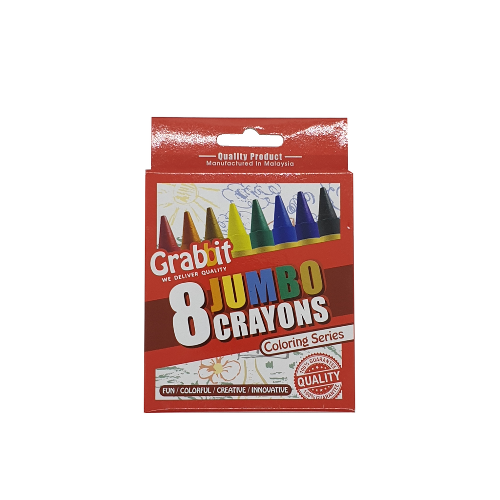 Grabbit 8pcs Jumbo Crayon