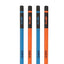 Grabbit 2B Newspaper Pencil | 4 Pencils | Blue Orange