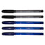 Grabbit Orion T3 Glider Ball Pen | 5 Pens/Pack - 2 Black, 3 Blue