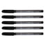 Grabbit Orion T3 Glider Ball Pen | 5 Pens/Pack - 5 Black