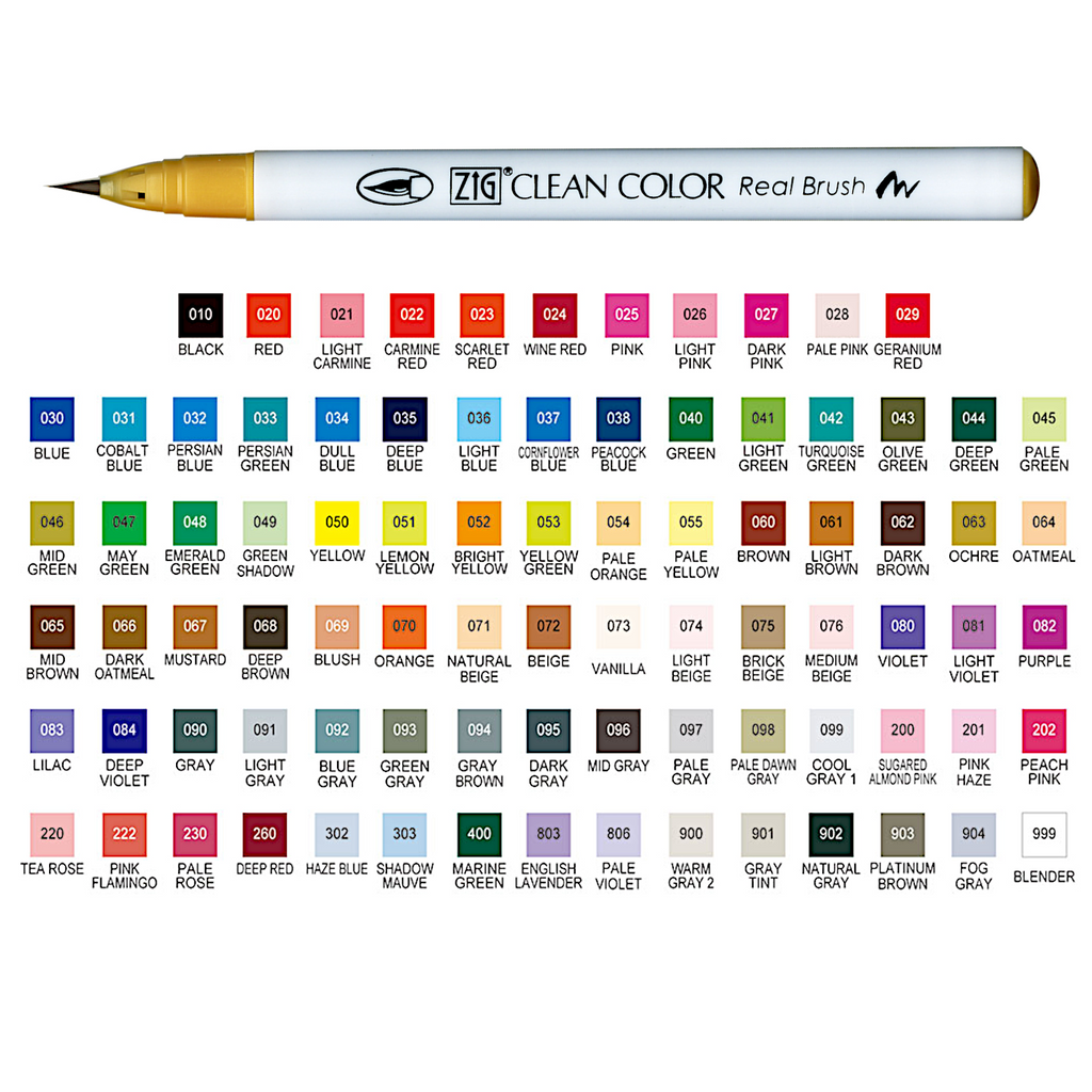 Lettering Guide  ZIG Clean Color by Kuretake