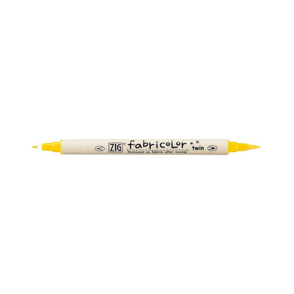 Zig Kuretake Fabricolor | Dual Tip - Yellow