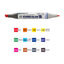 ZIG Kuretake Kurecolor Twin WS Marker - Set of 12 Pens - Basic Colours