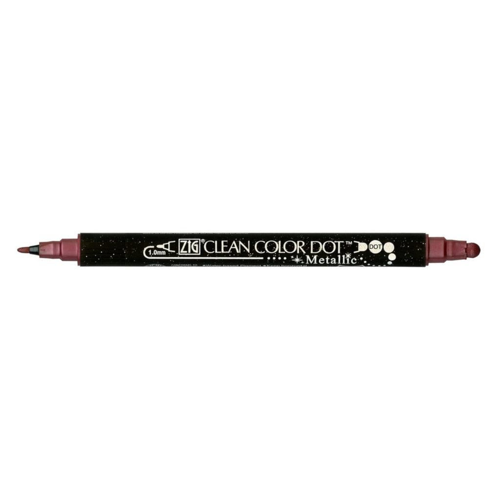 Kuretake Zig Clean Colour Dot Pen - Metallic Red (#126)