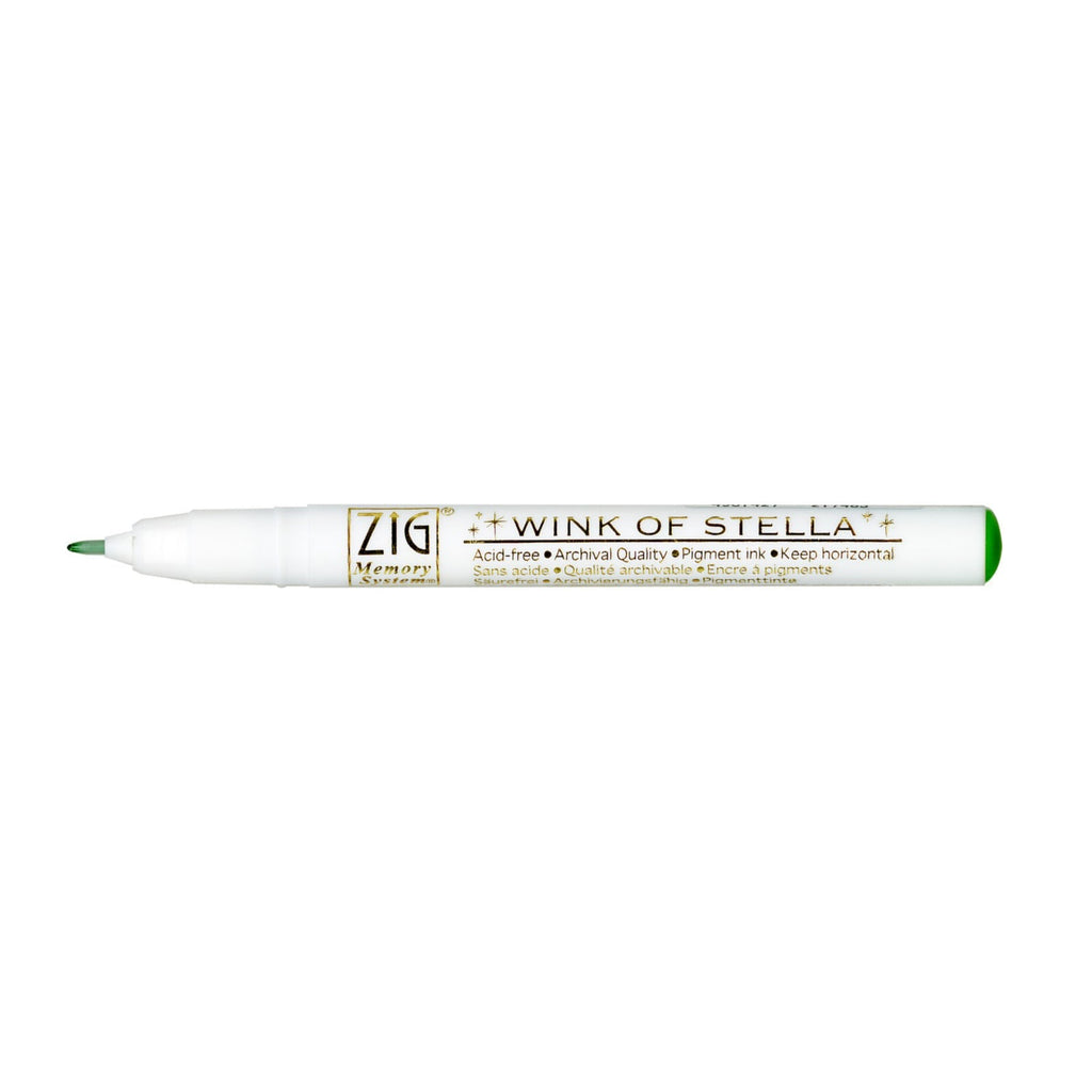 Zig Kuretake Memory System | Wink of Stella - Glitter Green