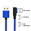 Fast Charging Magnetic Charging & Data Cable | L-Shape - Blue