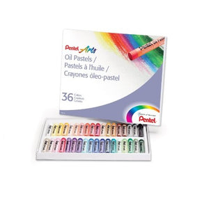 Pentel Arts Oil Pastels | Set of 36 Colour Sticks