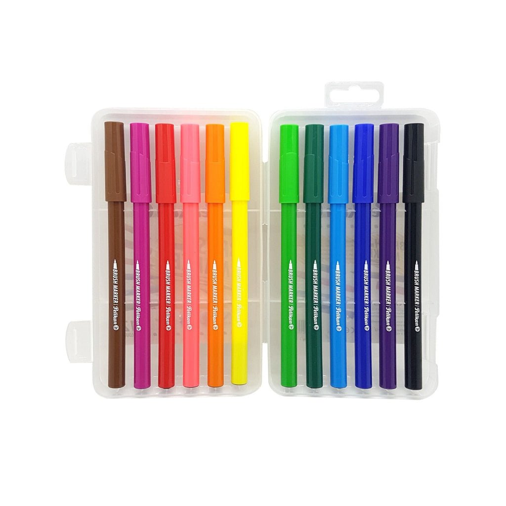 Pelikan Brush Marker Pen Set | 12 Colours