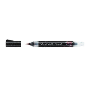Pentel Dual Metallic Brush Pen | Black.Metallic Red