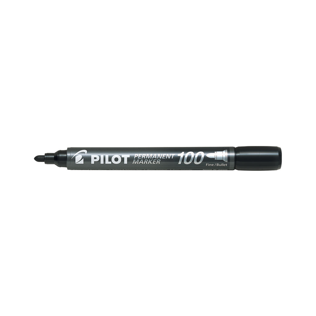 Pilot Permanent Marker Pen 100 | Fine/Bullet - Black